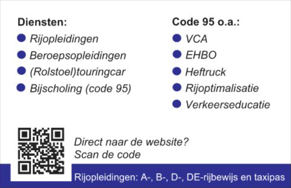 Visitekaartje Den Helder VTC-Offerman